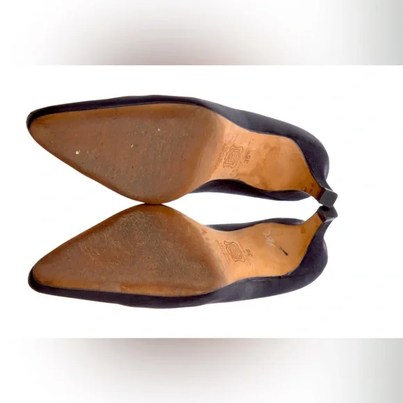 Manolo Blahnik Pumps black satin 36 - Picture 3 of 6